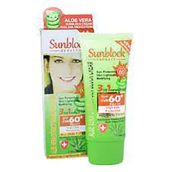 کرم ضد افتاب وکالی با عصاره الوئه ورا  spf 60 حجم 60 میل