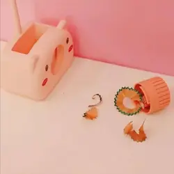 چراغ مطالعه جاقلمی و مداد تراش فانتزی طرح خوک