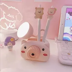 چراغ مطالعه جاقلمی و مداد تراش فانتزی طرح خوک