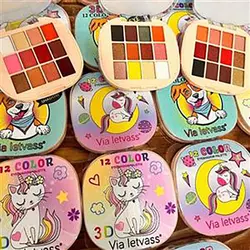 پالت سایه چشم فانتزی 12 رنگ via letvass