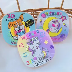 پالت سایه چشم فانتزی 12 رنگ via letvass