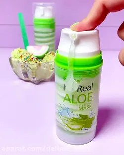 ماسک صورت بستنی الوئه ورا کاریته