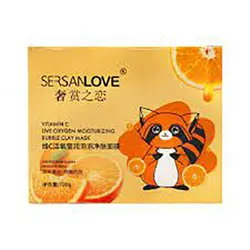 ماسک حبابی آبرسان خاک رس و پرتغال سرسان لاو