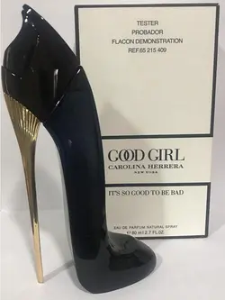 تستر عطر ادکلن زنانه گودگرل مشکی حجم 80 میل