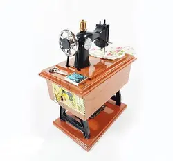 جعبه موزیکال طرح چرخ خیاطی سایز بزرگ