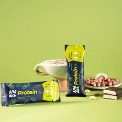 شکلات پروتئین بار کیتاریچ بادام زمینی با روکش شکلات تلخ 45 گرمی