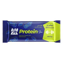 شکلات پروتئین بار کیتاریچ بادام زمینی با روکش شکلات تلخ 45 گرمی