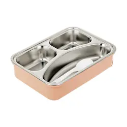 ظرف غذا استیل چانگ شین مدل سه مخزنه ظرفیت 0.9 لیتر