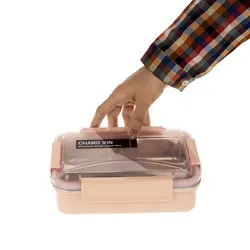 ظرف غذا استیل چانگ شین مدل سه مخزنه ظرفیت 0.9 لیتر