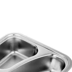 ظرف غذا استیل چانگ شین مدل سه مخزنه ظرفیت 0.9 لیتر