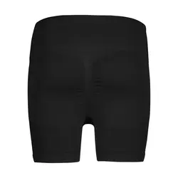 شلوارک سیملس ورزشی زنانه مدل پشت چین دار HMT-1J520 مشکی