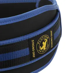 کمربند ورزشی پلاتینیوم مدل GYM-NUT آبی چسبی