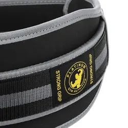 کمربند ورزشی پلاتینیوم مدل GYM-NUT طوسی چسبی