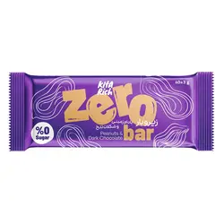 زیرو بار کیتاریچ بادام زمینی با روکش شکلات تلخ 40 گرمی