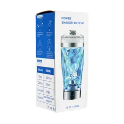 شیکر شارژی پاور مدل Steel ظرفیت 450 میلی لیتر