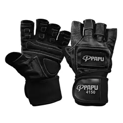 دستکش بدنسازی پاپو مدل Papu-4150 مشکی