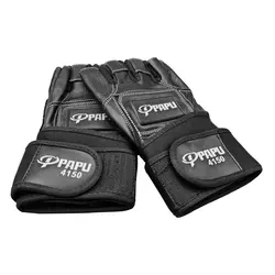 دستکش بدنسازی پاپو مدل Papu-4150 مشکی