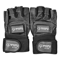 دستکش بدنسازی پاپو مدل Papu-4150 مشکی