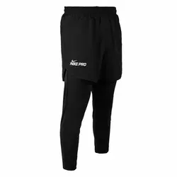 شلوارک و لگ سرهمی مردانه نایک مدل GMS-Run 1M850 مشکی
