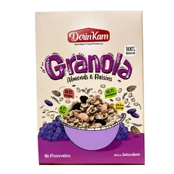 گرانولا رژیمی درین کام بادام و مویز 300 گرمی