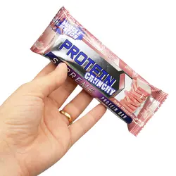 شکلات پروتئین بار ماسل استیشن مدل کرانچی یاقوتی 40 گرمی