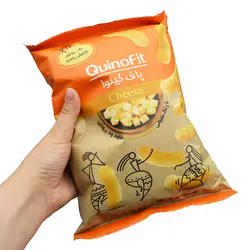 پفک پاف کینوا کینوفیت طعم پنیری وی پروتئین 50 گرمی