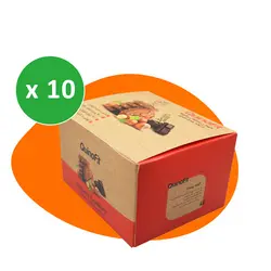 پکیج کوکی کینوفیت طعم شکلاتی با تکه های فندوق 185 گرمی 10 عددی