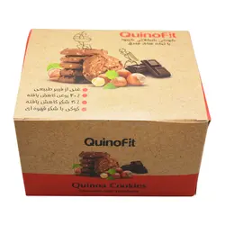 پکیج کوکی کینوفیت طعم شکلاتی با تکه های فندوق 185 گرمی 10 عددی