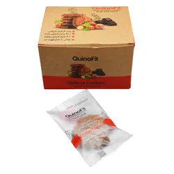 پکیج کوکی کینوفیت طعم شکلاتی با تکه های فندوق 185 گرمی 10 عددی