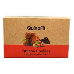 پکیج کوکی کینوفیت طعم شکلاتی با تکه های فندوق 185 گرمی 10 عددی