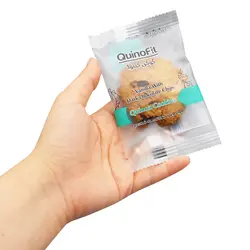 کوکی کینوفیت طعم وانیلی با تکه های شکلات تلخ 30 گرمی