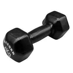 دمبل بدنسازی رکورد مدل Strong روکش دار وزن 4.0 کیلو گرم بسته دو عددی