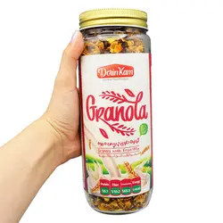 گرانولا شیشه ای درین کام طعم چیپس میوه 380 گرمی