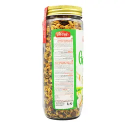 گرانولا شیشه ای درین کام طعم کشمش و کنجد سیاه 380 گرمی