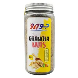 گرانولا شیشه ای جو پرو طعم مخلوط جو دو سرپرک و مغز دانه های خوراکی 380 گرمی