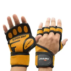 مچبند و محافظ کف دست بدنسازی ماراتن مدل SuperGrip -402M1290 خردلی