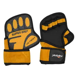مچبند و محافظ کف دست بدنسازی ماراتن مدل SuperGrip -402M1290 خردلی