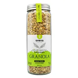 گرانولا شیشه ای اونا طعم دانه چیا و کنجد 380 گرمی بدون گلوتن