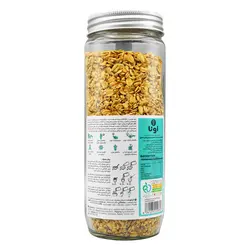 گرانولا شیشه ای وگان اونا طعم جو دوسر وشیره انگور 380 گرمی بدون گلوتن