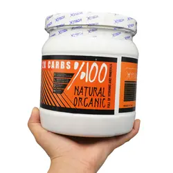 کره بادام زمینی ایکس تک حاوی گینر طعم شکلاتی 1300 گرمی