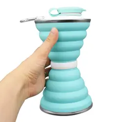 قمقمه سیلیکونی تاشو مدل Sandy ظرفیت 0.65 لیتر