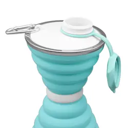 قمقمه سیلیکونی تاشو مدل Sandy ظرفیت 0.65 لیتر