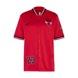 ست تیشرت و شلوارک بیسبالی مردانه شیکاگو بولز مدل Dri Fit-2B1856 قرمز