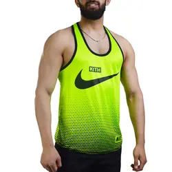 رکابی بدنسازی مردانه نایک مدل KITH سبز روشن