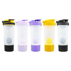 شیکر دو تیکه ورزشی گارنت مدل Chg ظرفیت 0.7 لیتر بهمراه جاقرص و پودر