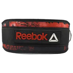 کمربند بدنسازی ریباک مدل ELM- 403A420  مشکی قرمز چسبی