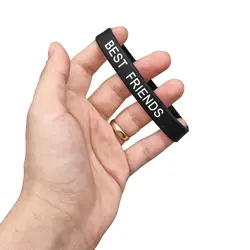 دستبند ورزشی سیلیکونی Best Friends مدل 50140