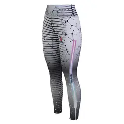 لگ ورزشی زنانه نایک مدل GMS-3D567 طوسی روشن