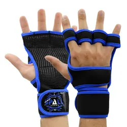 مچبند و محافظ کف دست بدنسازی اسپال مدل Fitness آبی