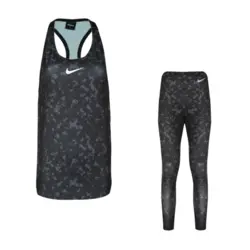 ست تاپ و لگ ورزشی زنانه نایک مدل  G package-3010 چریکی طوسی تیره